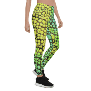 Chameleon Yellow Green Skin Leggings & Yoga Pants