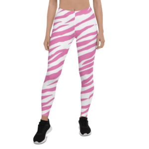 Pink Zebra Print Leggings & Yoga Pants