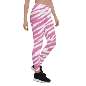 Pink Zebra Print Leggings & Yoga Pants