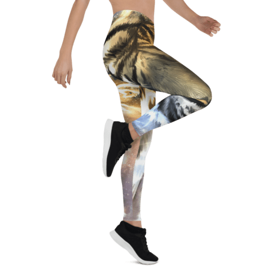 Tiger Print Nebula Leggings & Yoga Pants